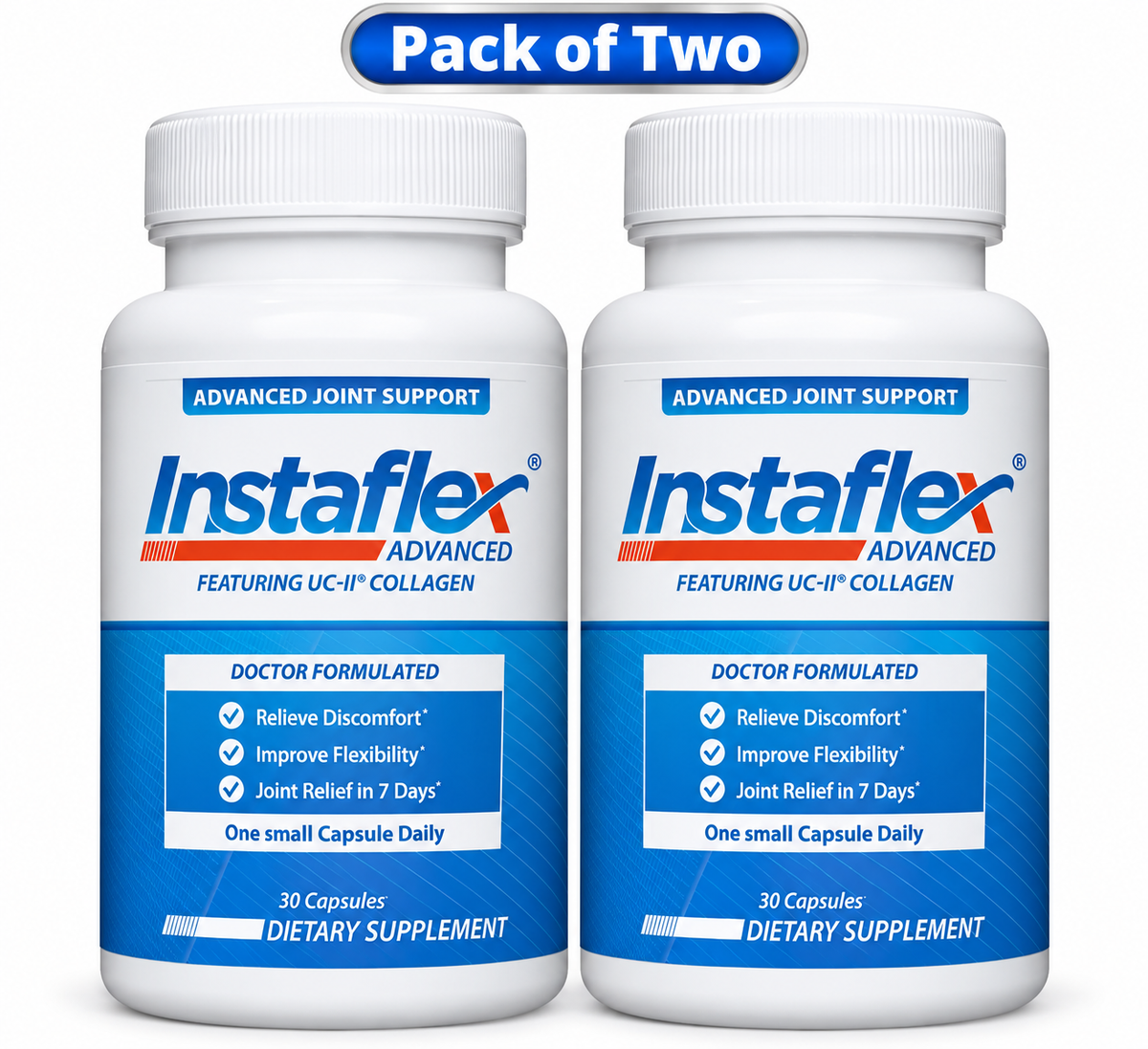 Instaflex Advanced Joint Supplements for Women and Men - 30 Count , ( pack of 2 )