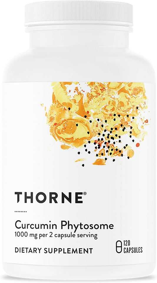 THORNE Curcumin Phytosome 1,000 mg – 120 Capsules Each, Pack of 3 (360 Total) – Factory Sealed