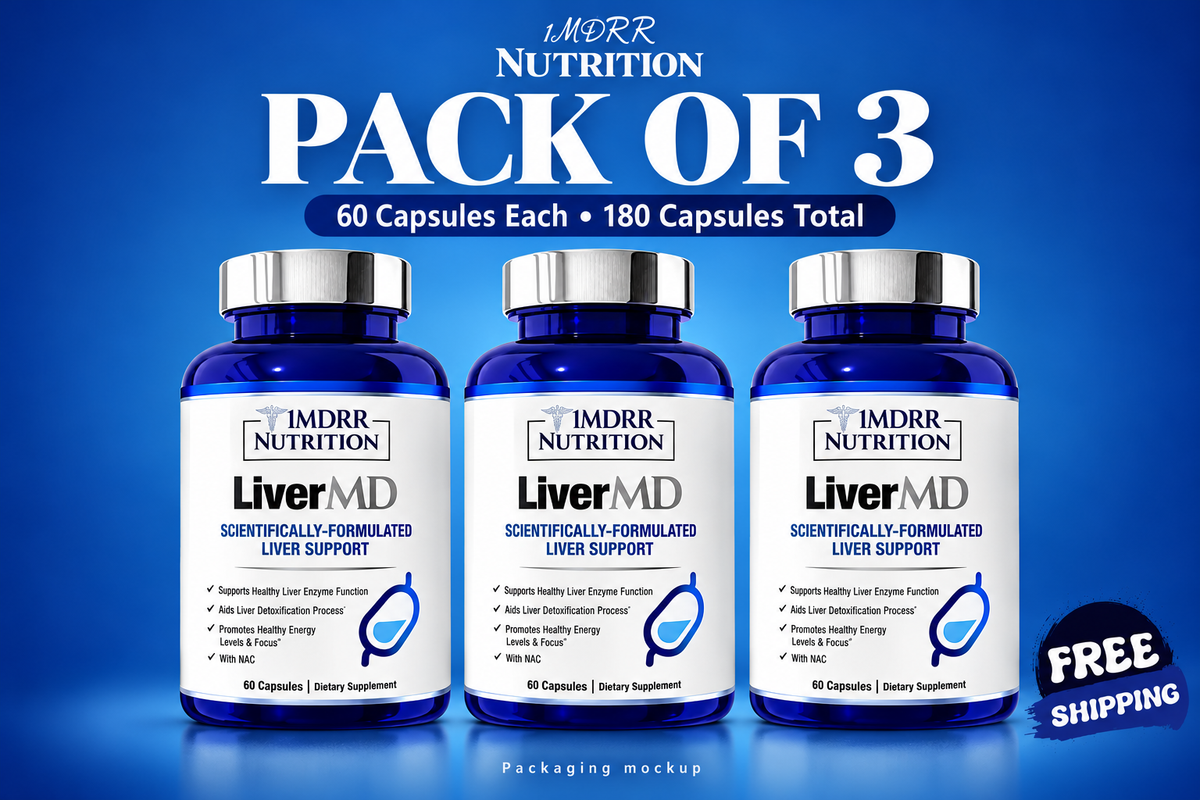 1MDRR Nutrition LiverMD Dietary Supplement (PACK OF THREE)