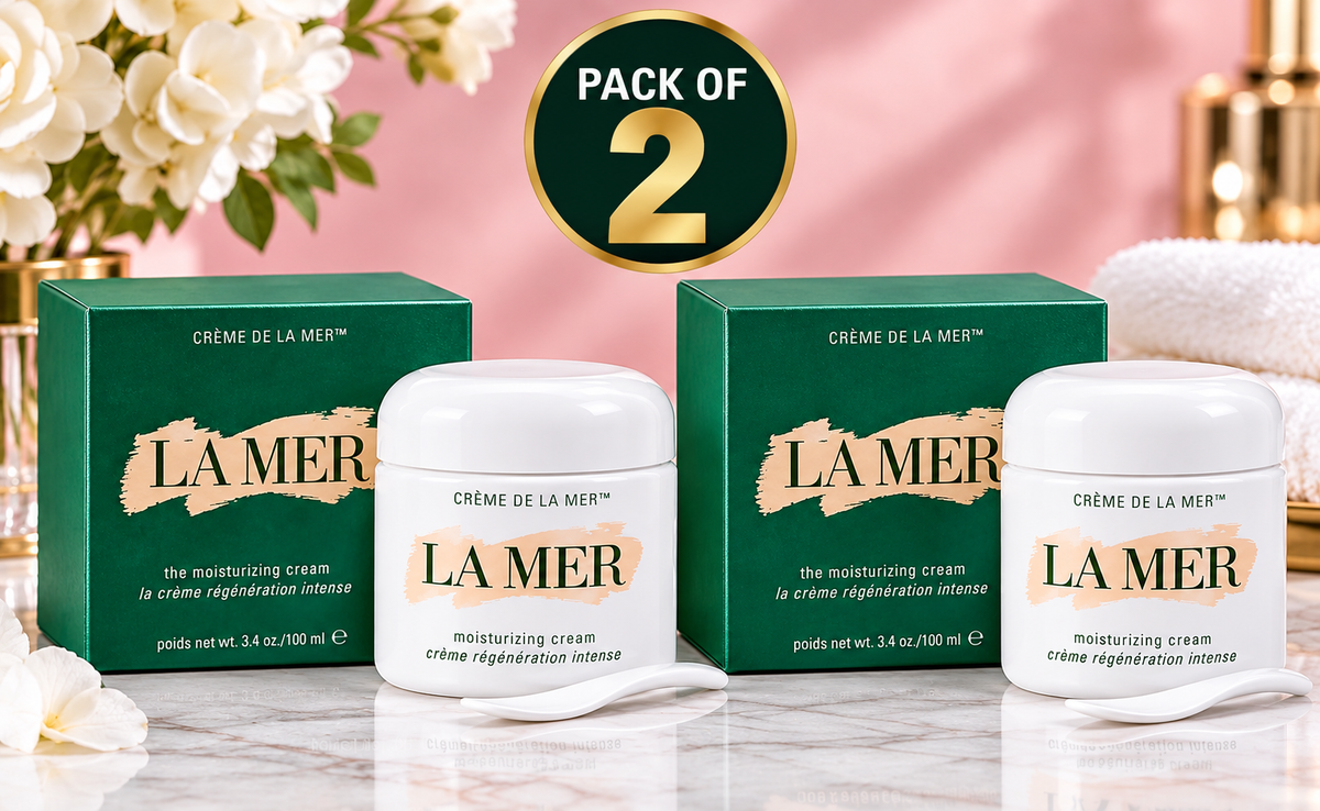 La Mer Crème de la Mer Moisturizing Cream 3.4 oz / 100 mL – Pack of 2