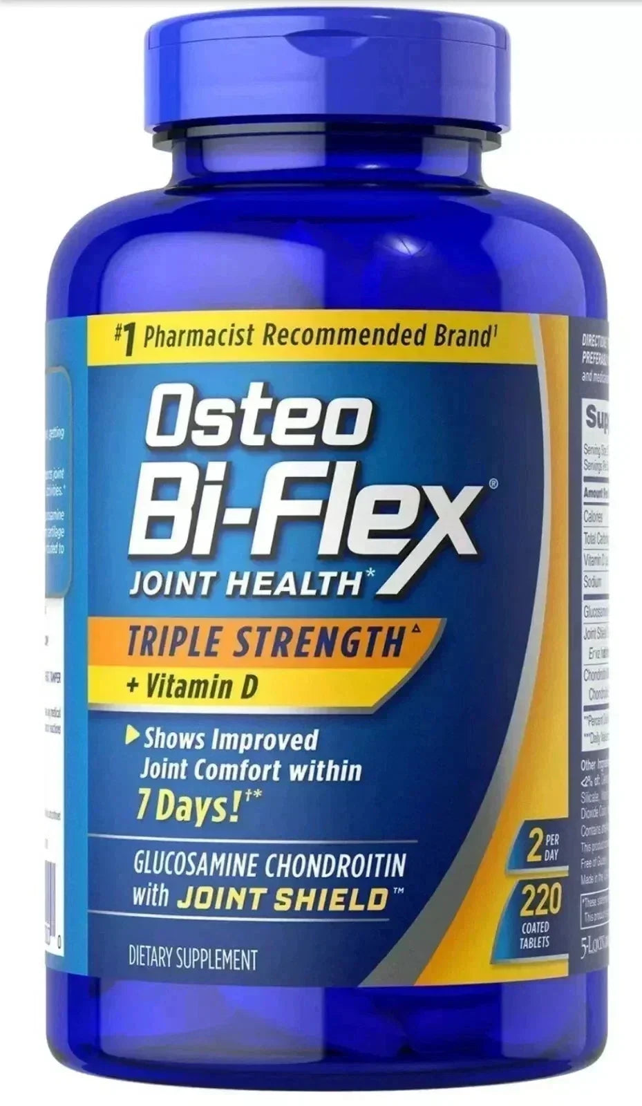 Osteo Bi Flex Joint Health Triple Strength + Vitamin D 220 capsule(PACK OF THREE)