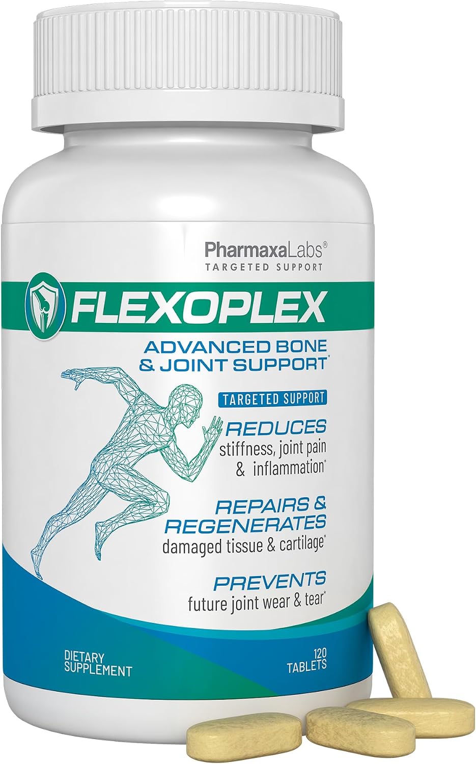 Flexoplex Advanced Bone & Joint Support Supplement – 120 Tablets Each – Pack of 2 (240 Total)