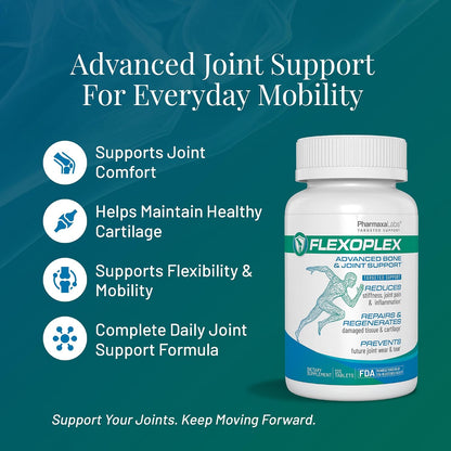 Flexoplex Advanced Bone & Joint Support Supplement – 120 Tablets Each – Pack of 2 (240 Total)