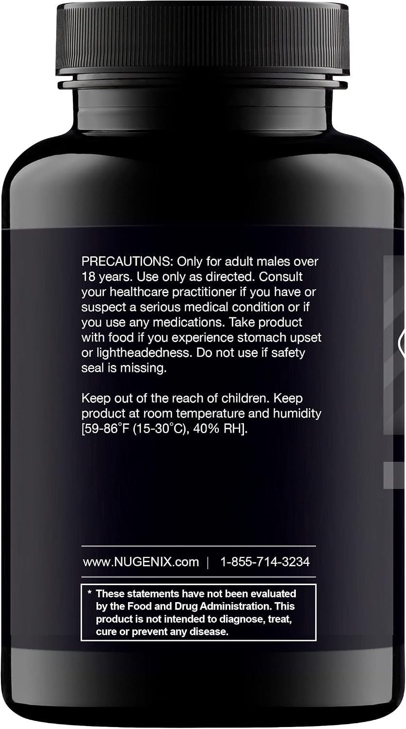 Nugenix Total-T Free And Total Testosterone Booster Supplement 90 Capsules (PACK OF THREE)