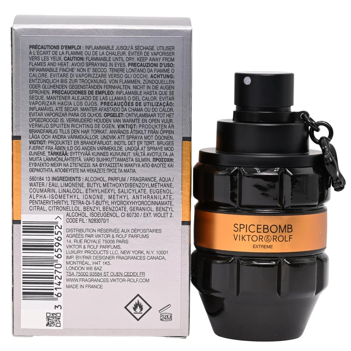 Spicebomb Extreme Men's Cologne by Viktor & Rolf 3.04oz/90ml Eau De Parfum Spray