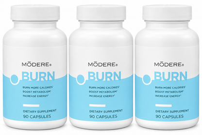 MODERE Burn - 90 Capsules BOOST Metabolism, Reduce Cravings, Burn More Calories(PACK OF THREE)