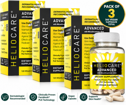 Heliocare Advanced with Nicotinamide Antioxidant Supplement, 120 Capsules, ( pack of 3 )