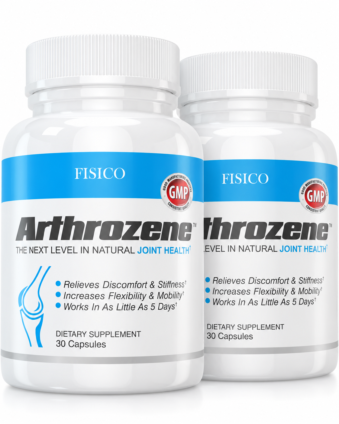 Arthrozene Joint Support Supplement – Hyaluronic Acid, Type II Collagen & Boswellia – 30 Capsules Each – Pack of 2