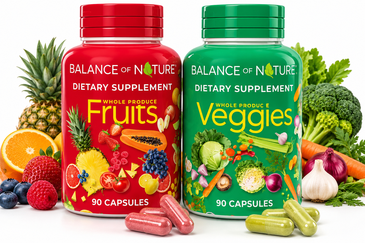 Balance of Nature Whole Food Supplement, Fruits & Veggies, 30 Servings (PACK