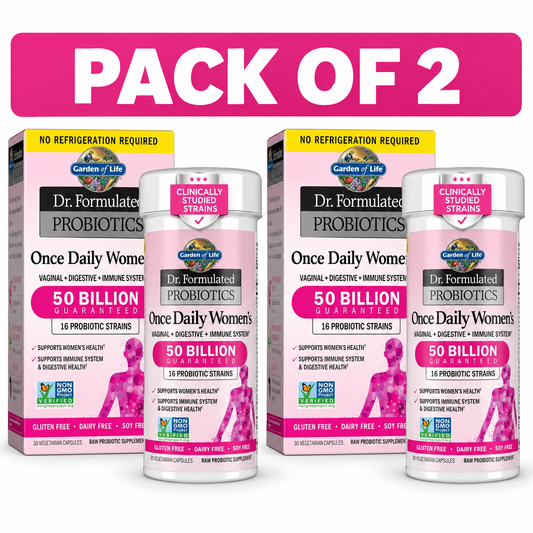 Garden of Life Once Daily Dr. Formulated Probiotics for Women 50 Billion CFU 16 ( pack of 2 )