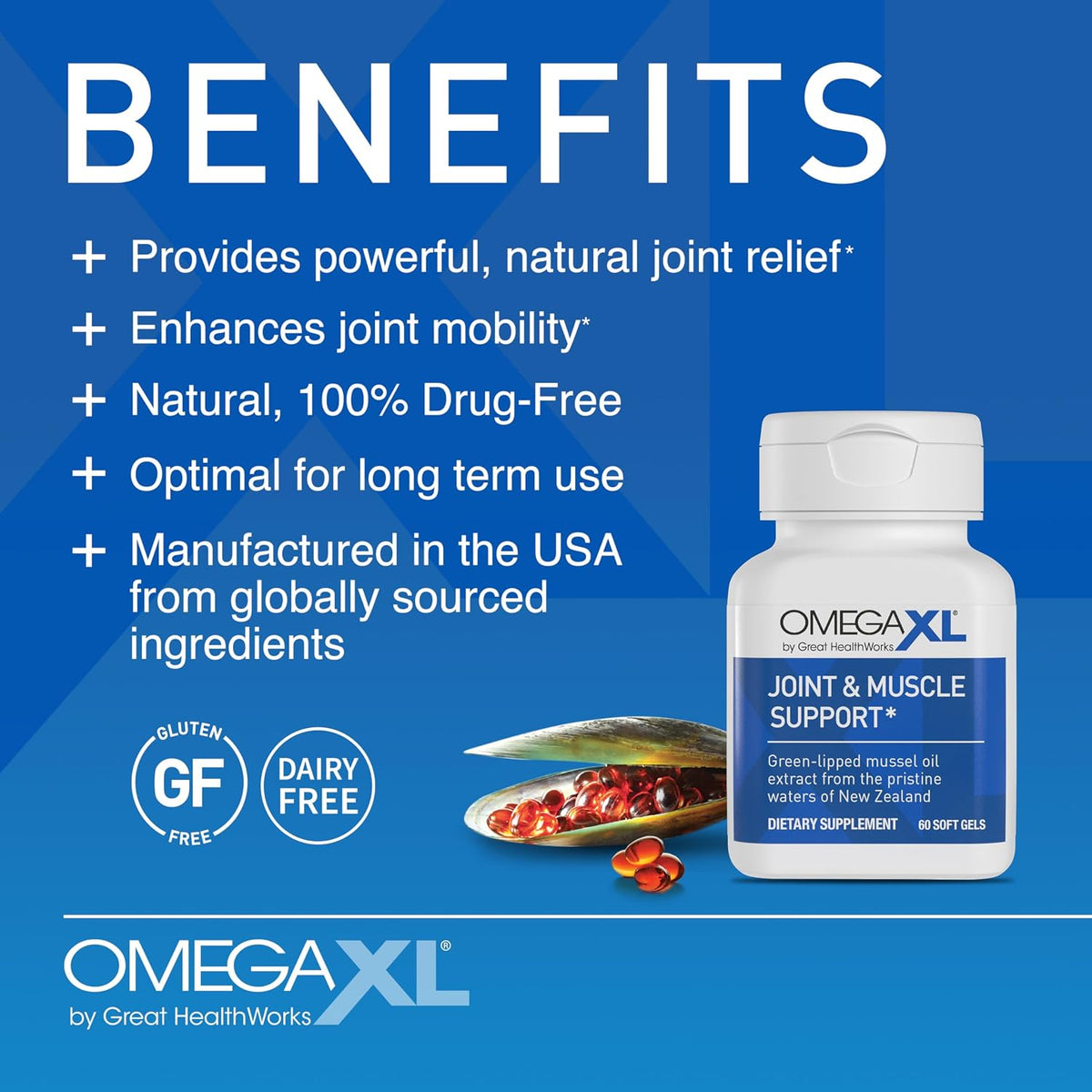 OmegaXL Joint Support Supplement, 300 Count , ( pack of 3 )