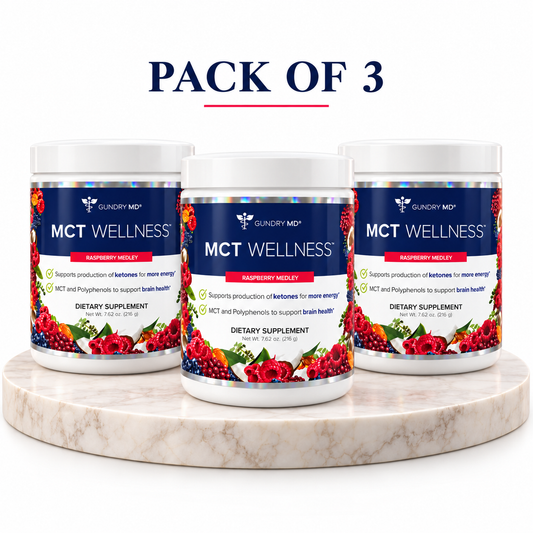 Gundry MD MCT Wellness Powder Raspberry Medley 7.62 oz. (216g) ( pack of 3 )