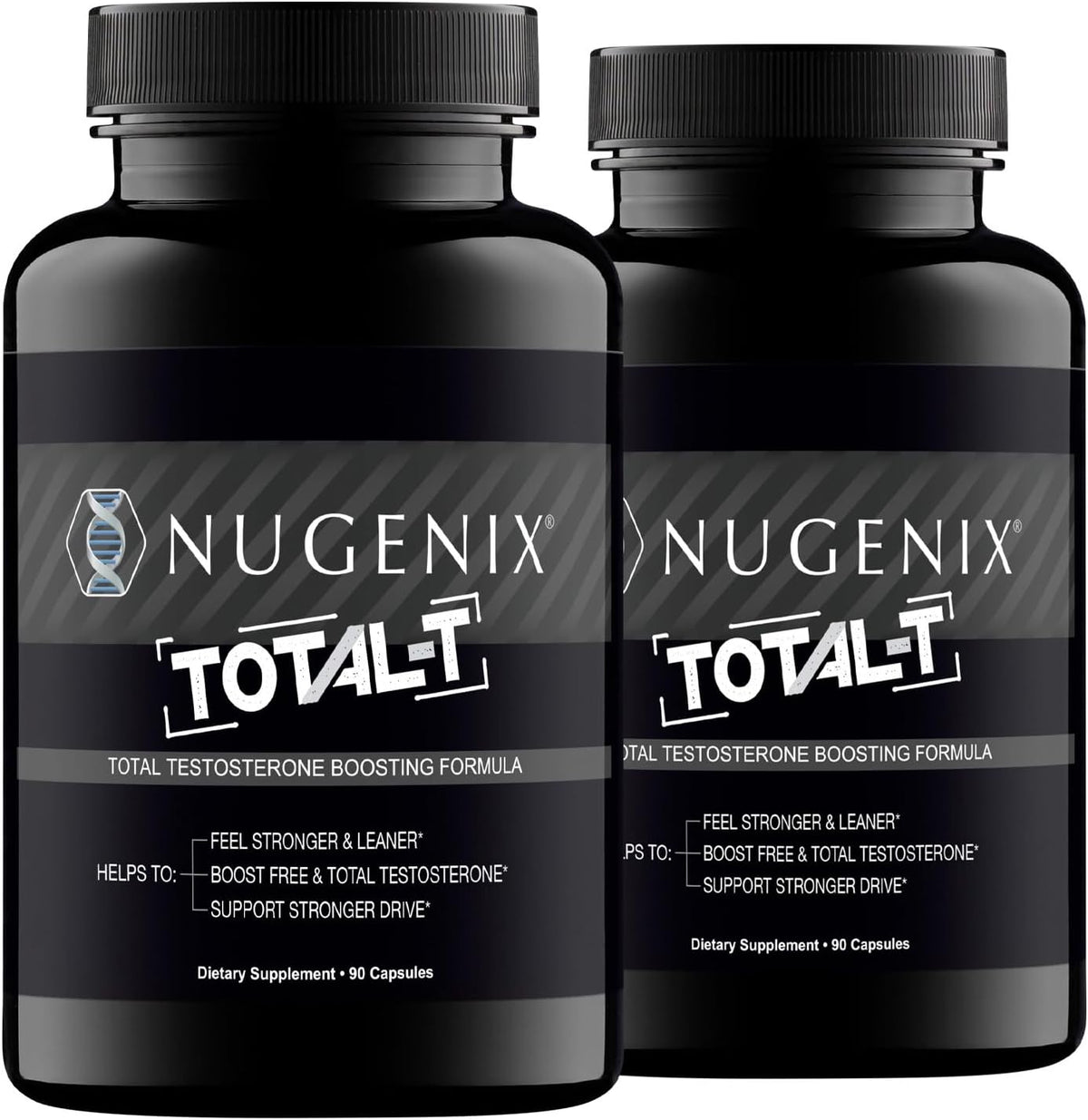 Nugenix Total-T Men’s Performance & Testosterone Support – 90 Capsules Each – Pack of 2 (180 Total)